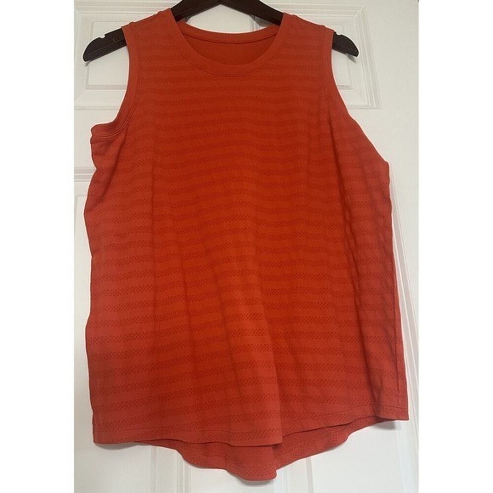 DSG‎ Women's Seamless Jacquard Tank, Ginger Orange, XS NWT